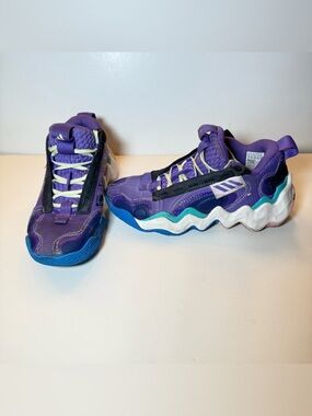 Adidas Exhibit B Candace Parker Mid Basketball Shoes Women's- Purple White Sz 8